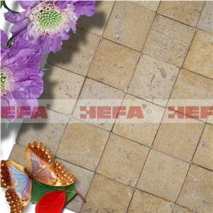 Beige Tile Mosaic Stickers-XMD003BL1, Yellow Limestone Mosaic