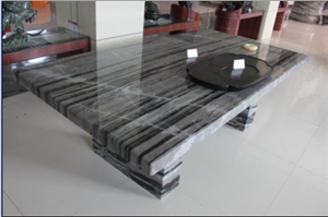 Black&white Marble Top Dining Table HFZZ002J3