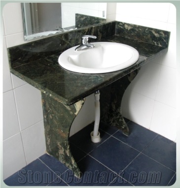 Deep Green Bath Stone Countertop HF001J2
