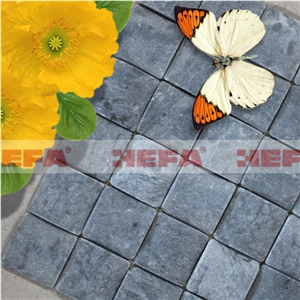 Deep Grey Mosaic Tile Patterns-XMD003BL2, Grey Limestone Mosaic