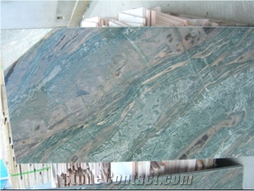 Green and Pink Natural Stone Slab HFZ003J4