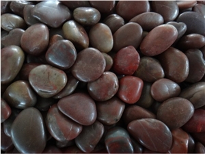 Polished River Rock, Pebble Red Marble Pebble, Gravel