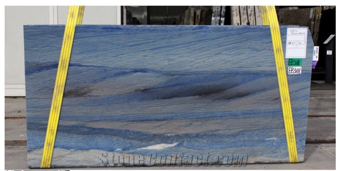 Azul Macaubas Slabs, Brazil Blue Quartzite