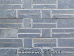 Bevelled Edge Panels, Blue Slate Cultured Stone