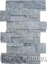 S Shape Panels, Blue Quartzite Cultured Stone