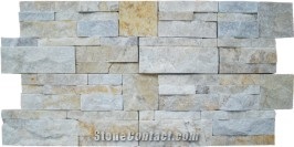S Shape Panels, Beige Quartzite Cultured Stone