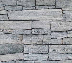 Wall Stone with Cement, Grey Granite Wall Stone