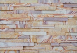 Wooden Sandstone Wall Panels,cultured Stones CS-19