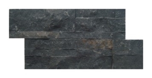 Z Shape Panels, Black Slate Cultured Stone