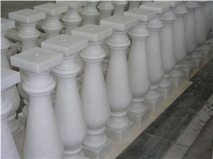 Naxos Crystallina White Marble Baluster, Bianco Naxos White Marble Baluster