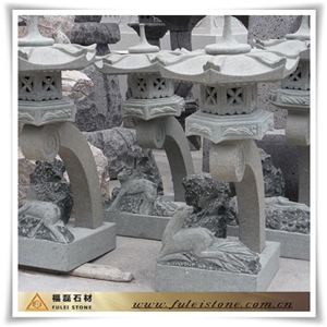 Chinese Antique Stone Lanters, Grey Granite Lanterns, Lamps