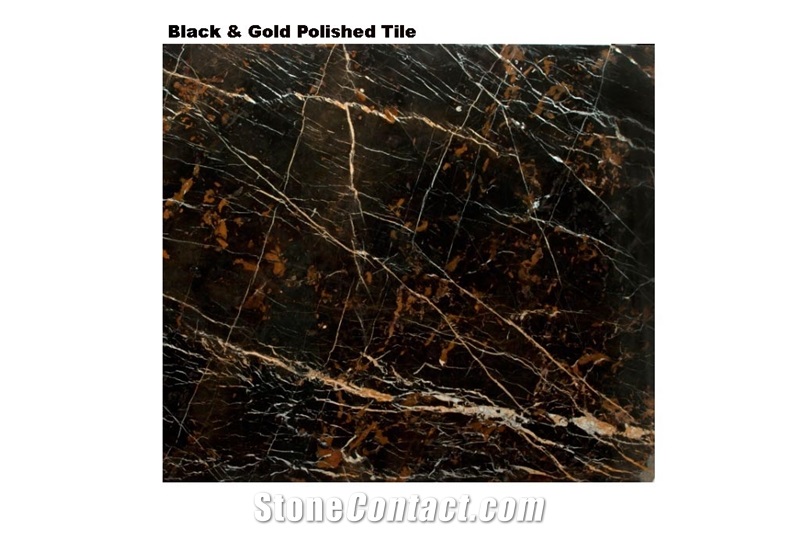 Black & Gold, Black Gold Marble Slabs