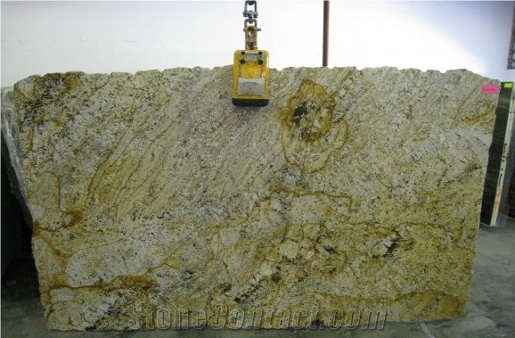 Bossa Nova, Brazil Yellow Granite Slabs & Tiles