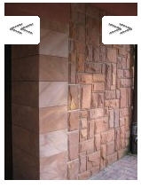 Tumlin Sandstone Wall Cladding, Red Sandstone Mushroom Stone