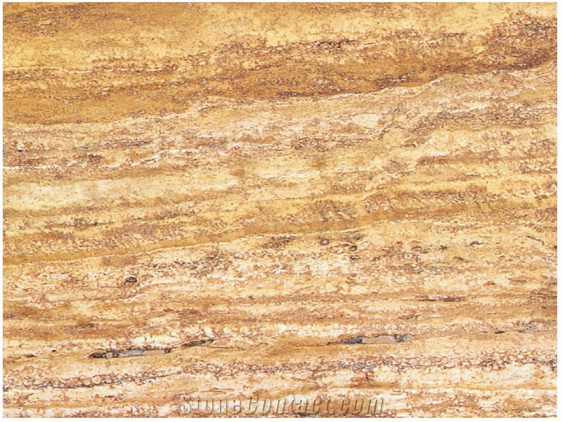 Travertino Madera Oro, Spain Yellow Travertine Slabs & Tiles from Spain ...