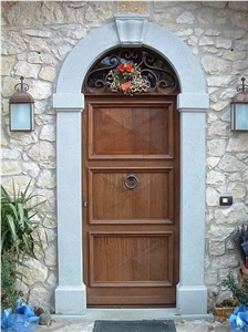 Door Frame in Pietra Di Sarnico, Grey Sandstone