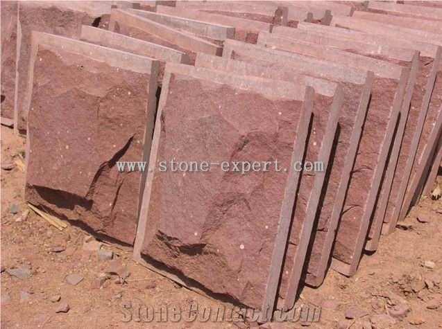 Red Sandstone Mushroom Wall Stone -07