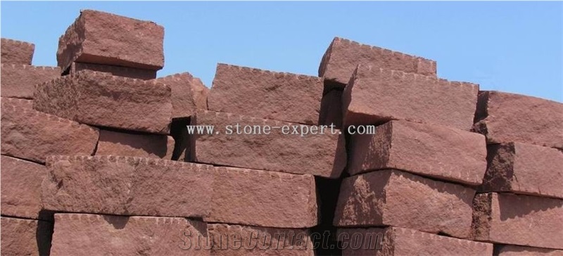 Red Sandstone Mushroom Wall Stone -07