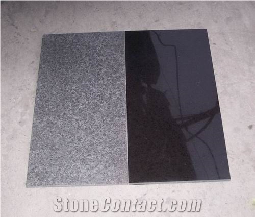 Polished G684 Black Basalt Tile(low Price)