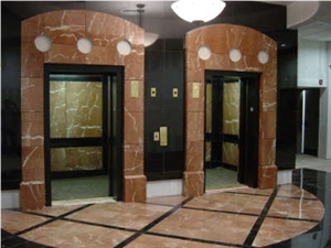 Elevator Surround StoneLite Lamineted Stone Panel