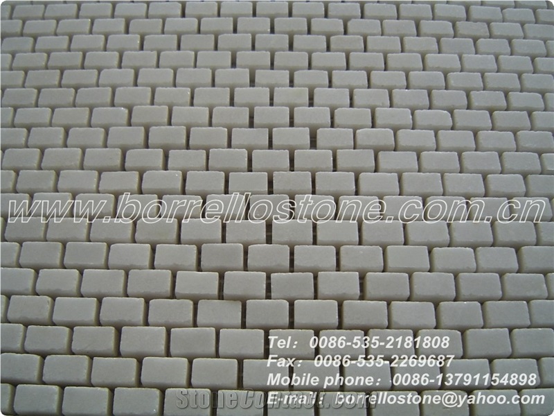 Fangshan White Jade Marble Mosaic