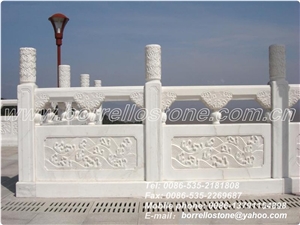 White Marble Balustrades & Handrails