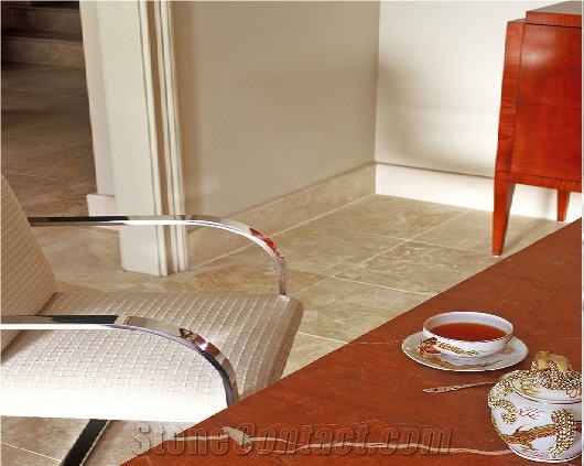 Quipar Claro Marble Tabletop, Red Marble