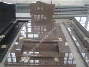 Indian Mahogany Granite Monument