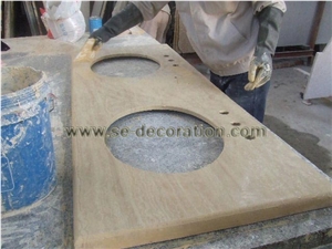 Travertine Vanity Top