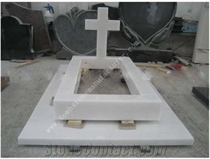 White Marble Tombstone 3