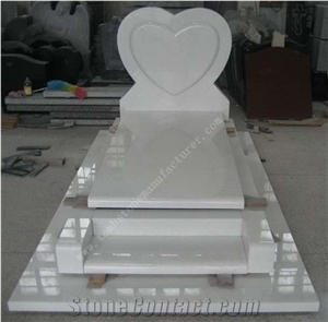 White Marble Tombstone