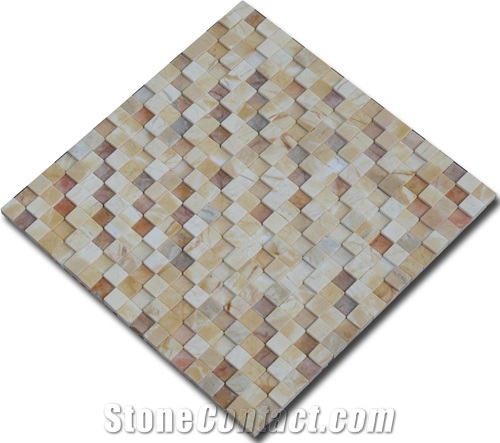 Yellow Nghe an Marble Mosaic Tile