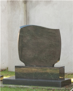Memorial Cemetery Headstone, Shanxi Black Granite Headstone