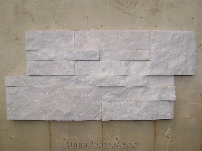 White Quartzite Cultured Stone,Ledge Stone,Veneer