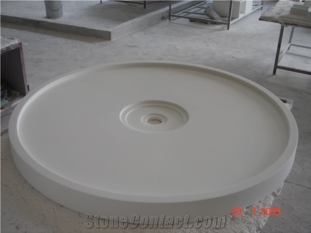Acrylic Solid Surface Bath Shower Trays(round)