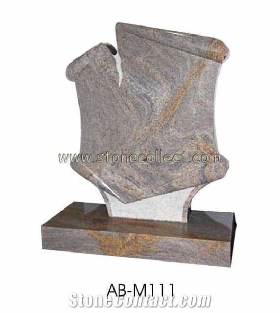Juparana Colombo Granite Tombstone AB-M1