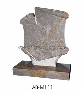 Juparana Colombo Granite Tombstone AB-M1