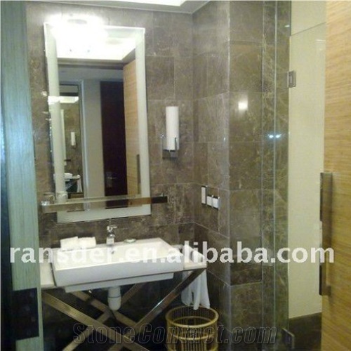 Lucciano Marron Marble Bathroom Tile, China Brown Marble