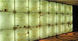 Glass Laminated Marble Tile