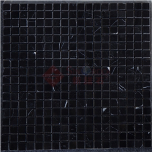 Black White GX Mosaic, Black Marble Mosaic