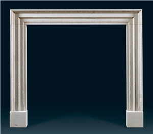 White Marble Fireplace
