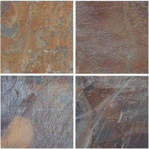 China Brown Slate Slabs & Tiles