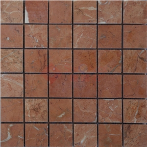 Rojo Alicante Marble Mosaic,Spain Red Marble Mosaic