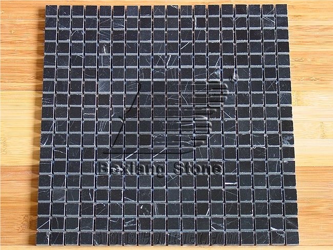 Marquina Black Marble Mosaic