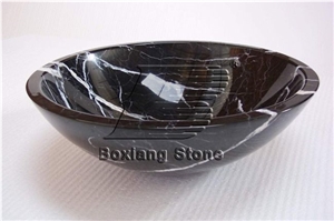 Nero Marquina Marble Sink