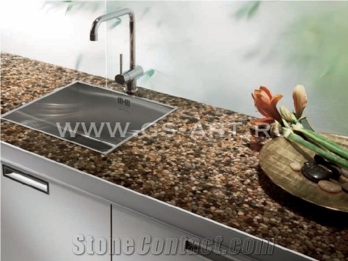 Pebble Stone Kitchen Top From Russian Federation Stonecontact