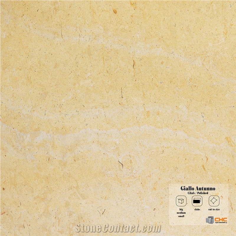 Giallo Autumno Limestone Tile, Turkey Yellow Limestone