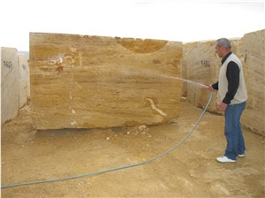 Yellow Travertine Block