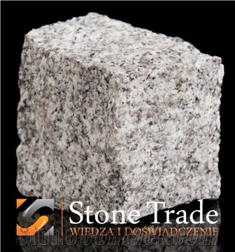 Strzegom Granite Cobble Stone, Grey Granite