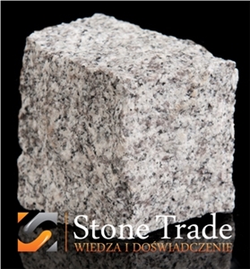 Strzegom Granite Cobble Stone, Grey Granite